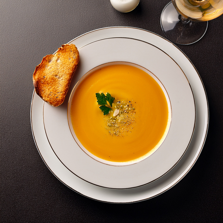 Dýňová polévka s kokosovým mlékem a zázvorem